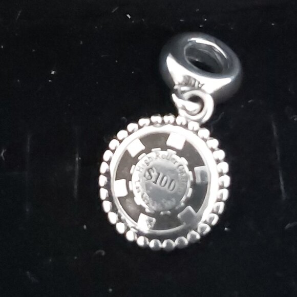 Authentic Pandora Sterling Silver "Las Vegas Exclusive" High Roller ChipUSB90010 - Picture 8 of 10